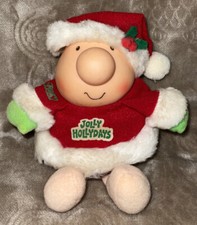 Ziggy  Jolly Holiday  s  Christmas Santa Plush American Greetings Mid 1980  s GUC