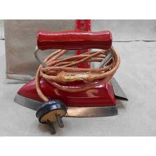 Samson Panelmatic JR Junior Child's Red Electric Travel Iron Toy Vintage 1950s