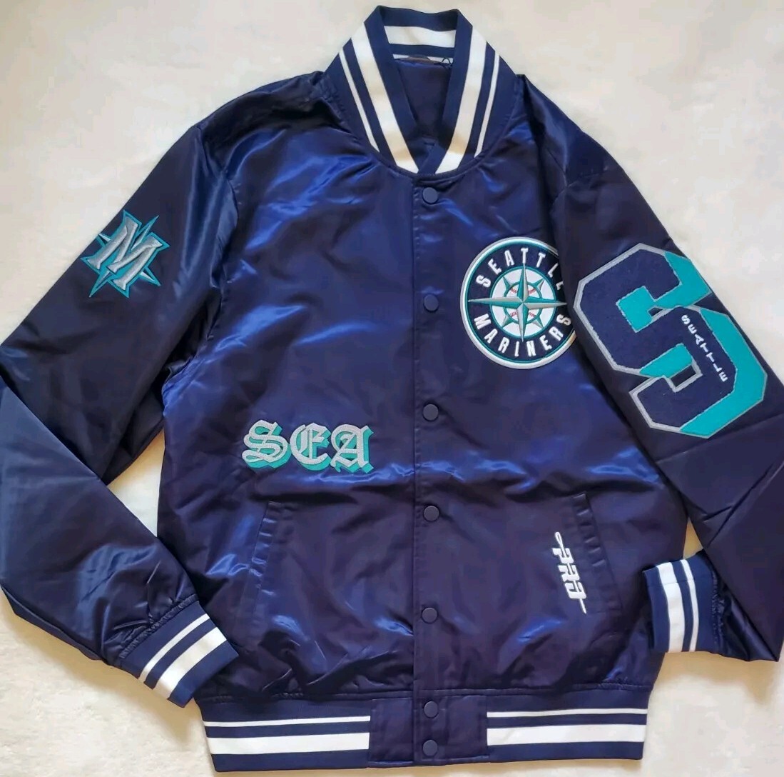 Seattle Mariners Pro Standard Satin Jacket Full Snap OG Swag