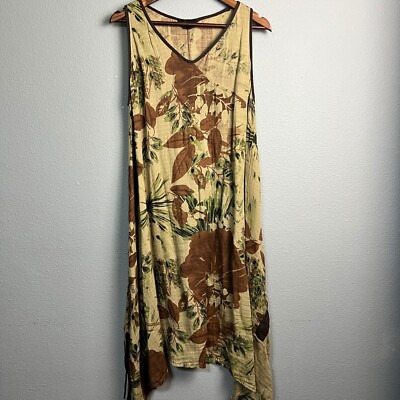 dillards olive green dress Desert Rose Arrow Block Print Dress