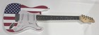 BILL CLINTON SIGNED CUSTOM USA FLAG ELECTRIC GUITAR 42ND PRESIDENT JSA LOA — photo 1