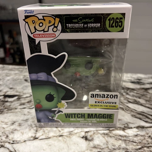 Funko Pop! Simpsons Witch Maggie #1265 GITD Amazon BRAND NEW IN BOX SHIPS FAST
