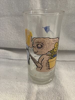 Vintage 1982 E.T. The Extra-Terrestrial "Be Good" Drinking Glass~ Pizza  Hut~ | eBay