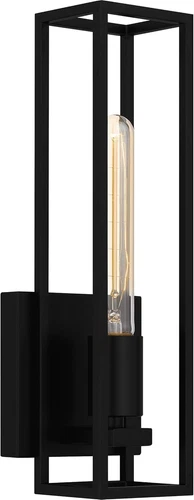 Quoizel Leighton 1 Light Wall Sconce, Matte Black/ - LGN8605MBK - Picture 1 of 10