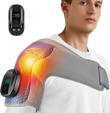 Shoulder Massager for Pain Relief, Cordless Heated Shoulder Wrap Brace