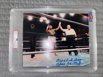 1985 Original Photo MIKE TYSON Vs Spain Psa DNA Type 2 Rare Image !! Boxing