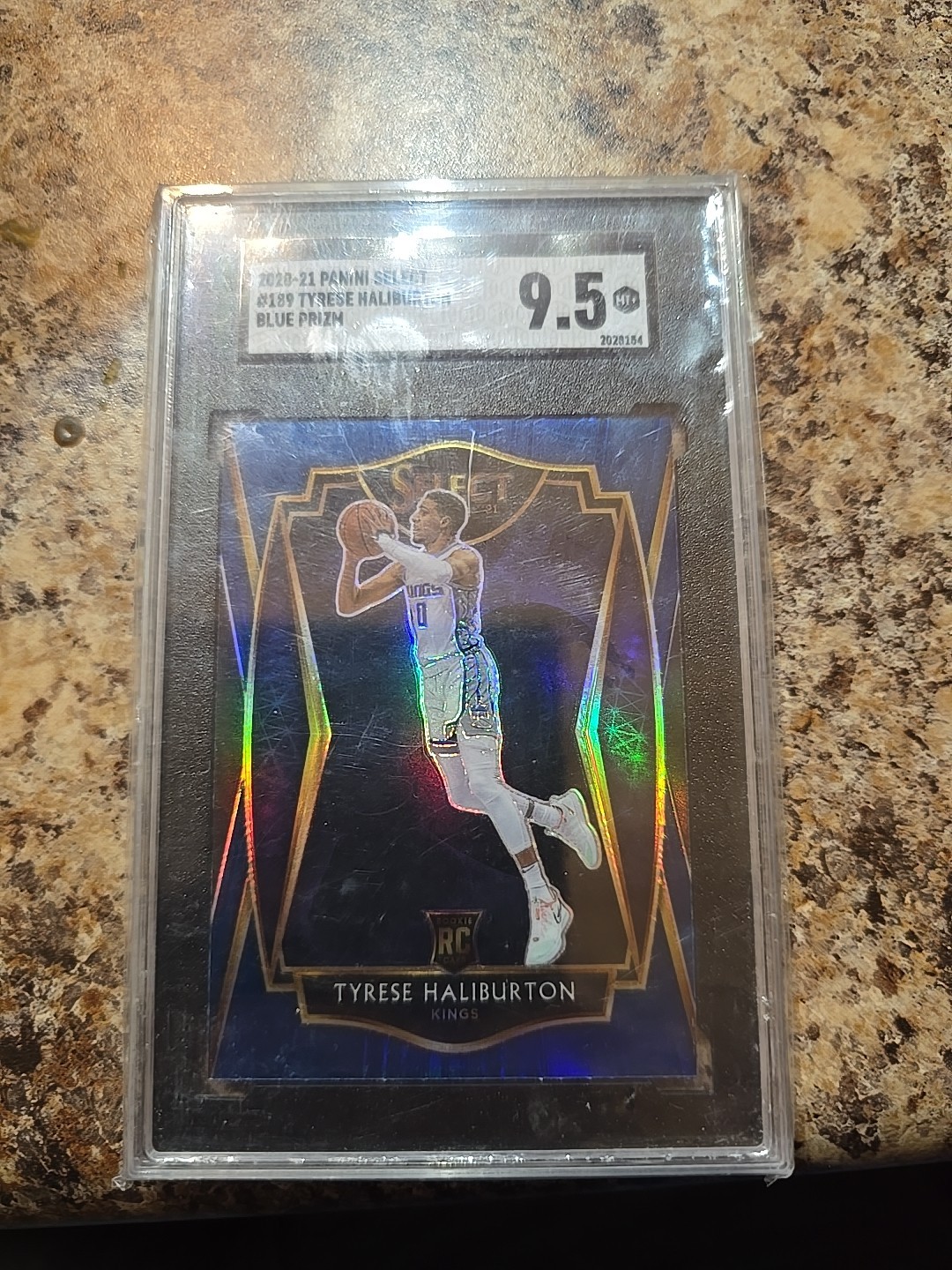 2020-21 Panini Select - Premier Level Tyrese Haliburton #189 Blue Prizm (RC)