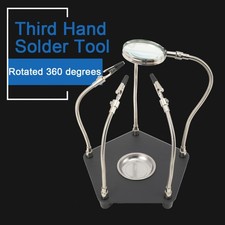 Magnetic Helping Hands Soldering Station with 4 Flexible Adjustable Arms