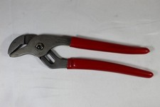 Snap-on 91ACP Adjustable Joint Interlocking Channel Pliers, Red Soft Grip