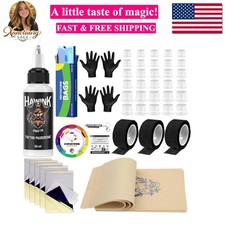 Tattoo Practice Skins 3MM with Transfer Paper Thick Fake Skin 5Pcs Tattoo Pap...