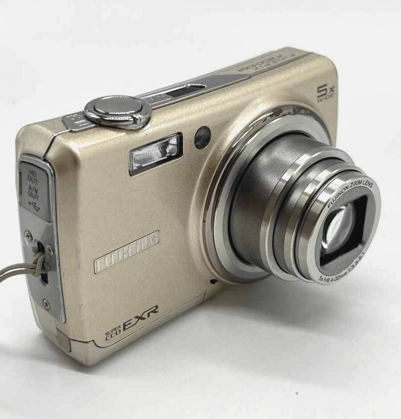 FUJIFILM FinePix F200EXR Gold Digital Camera w/Battery Charger