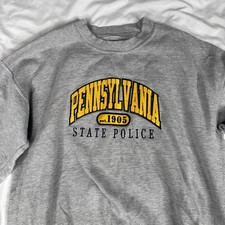 Vintage Gildan Pennsylvania State Police est 1905 Sweatshirt Crewneck Mens L