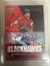 Phil Housley 2025-26 Chicago Blackhawks Centennial #51 Red Hot AUTO