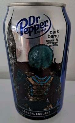 DR. Pepper Dark Berry Limited Edition Spiderman Mysterio. 12 OZ