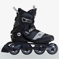 K2 F I T 80 Pro Inline Skates Mens Black Grey Fitness Sz 11.5 US 45 EU