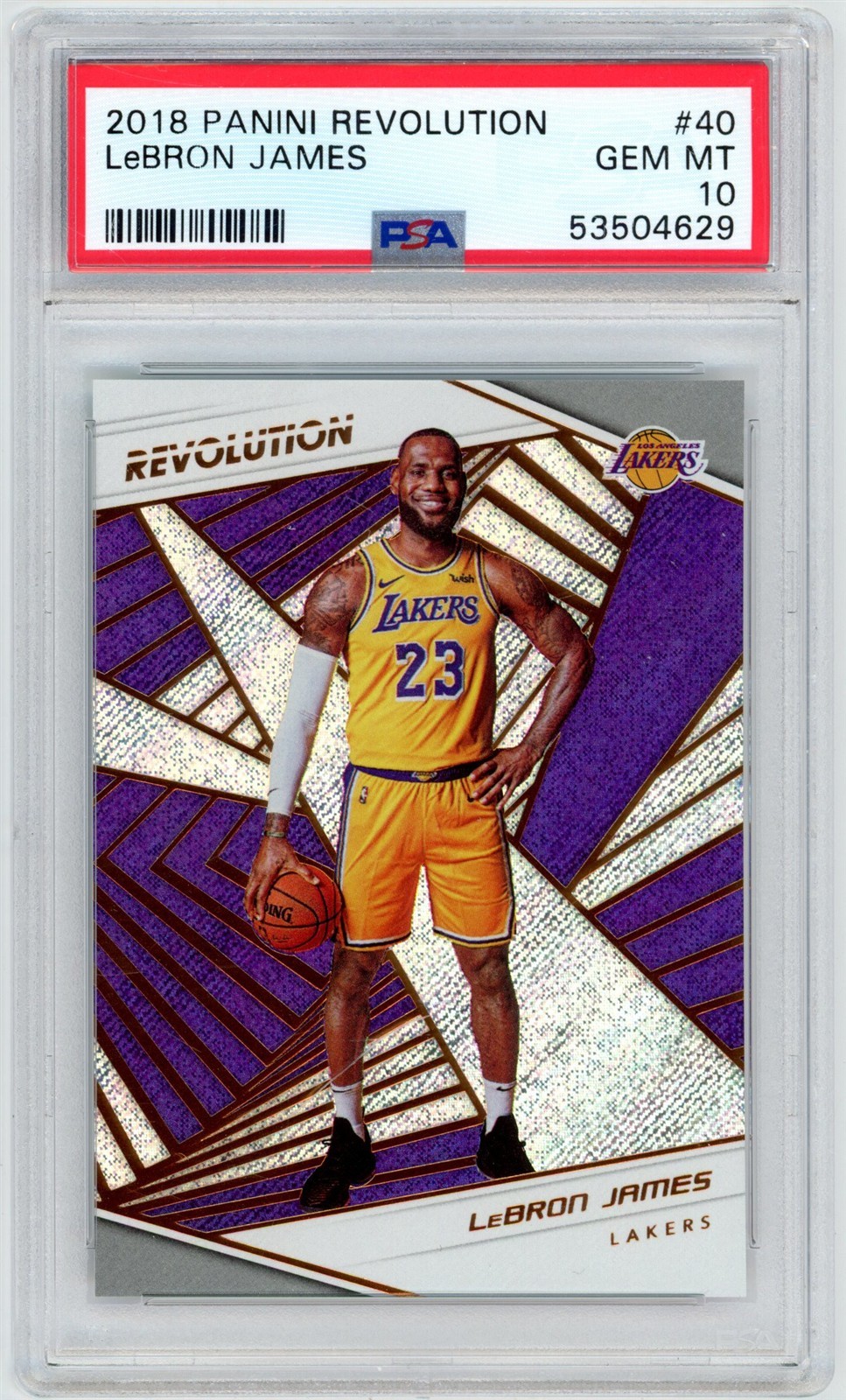 2018 Revolution LeBRON JAMES #40 LAKERS 76ERS PSA 10 GEM MINT Fast Ship S39