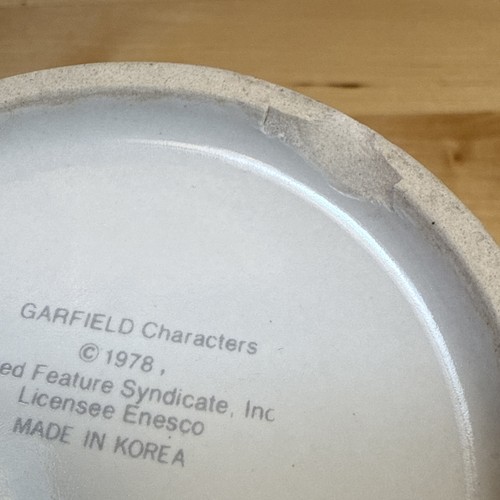 GARFIELD 1980's ENESCO HAPPY MOTHER'S DAY BIG DEAL CERAMIC COFFEE MUG CUP 8 oz - Picture 6 of 8