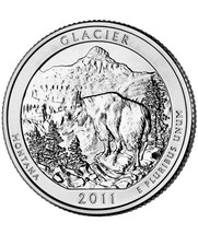 2011 D Glacier NP Quarter. ATB Series Uncirculated From US Mint roll.
