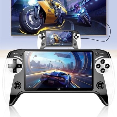 Videospielkonsole Handheld Spielkonsole X9 Handheld Konsole tragbar IPS-Display