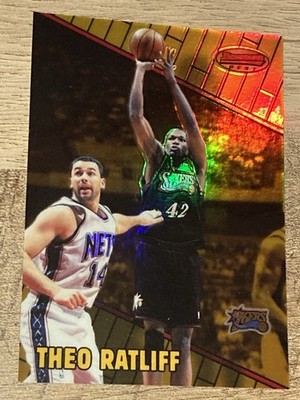 E804 /400 1999-00 Bowman's Best Refractor Theo Ratliff #8 Philadelphia 76ers