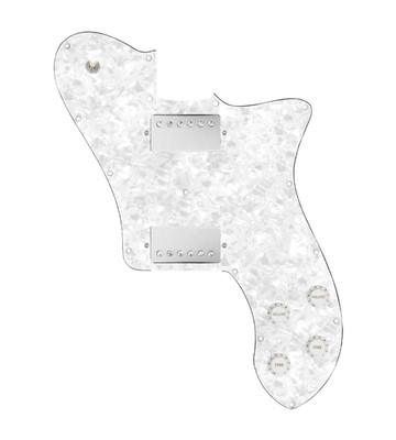 920D Custom 72 Deluxe Tele Loaded Pickguard With Nickel Roughneck Humbuckers,...