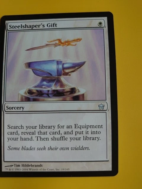 Steelshaper's Gift. Sorcery Rare   Fifth Dawn. VG Magic the Gathering Card. - Image 3 of 4