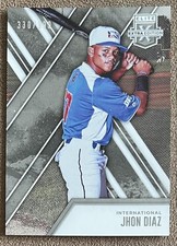 2017 Panini Elite Extra Edition - Jhon Diaz #178 /999 (RC) Tampa Bay Rays DPL