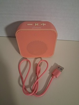 Sonix Bluetooth Speaker Rechargeable Portable Pink T32 With Matching Charger 