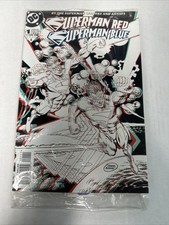 SUPERMAN RED SUPERMAN BLUE 3D 1 NM Sealed Polybag DC 1998 w/3D Adventures r 