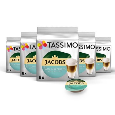 TASSIMO Kapseln Typ Latte Macchiato Weniger Süß Discs 40 Getränke Kaffeekapseln