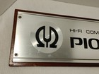 Vintage Pioneer Hi-Fi Component Stereo  Metal Sign on Wood — photo 2