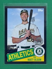 2020 Topps 1985 35th Anniversary Black (Series 2) #85TB-31 Matt Olson     /299