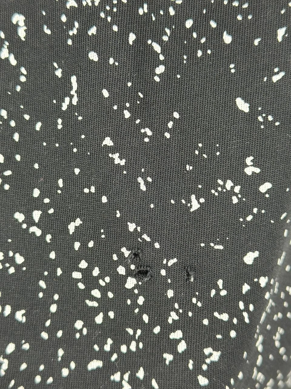 CHROME HEARTS T Shirt Cromo Cuori Cimitero Croce Nera Uomo Taglia M