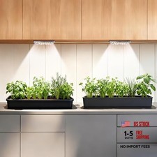 Dual Head LED Grow Light for Indoor Plants, Dual-Head: 2 x 60-LED Plant Lamp