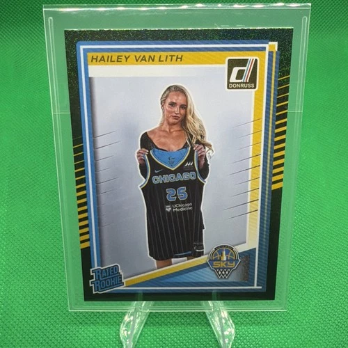 2025 Panini Donruss WNBA - Rated Rookie Hailey Van Lith #88 Green Shimmer (RC)