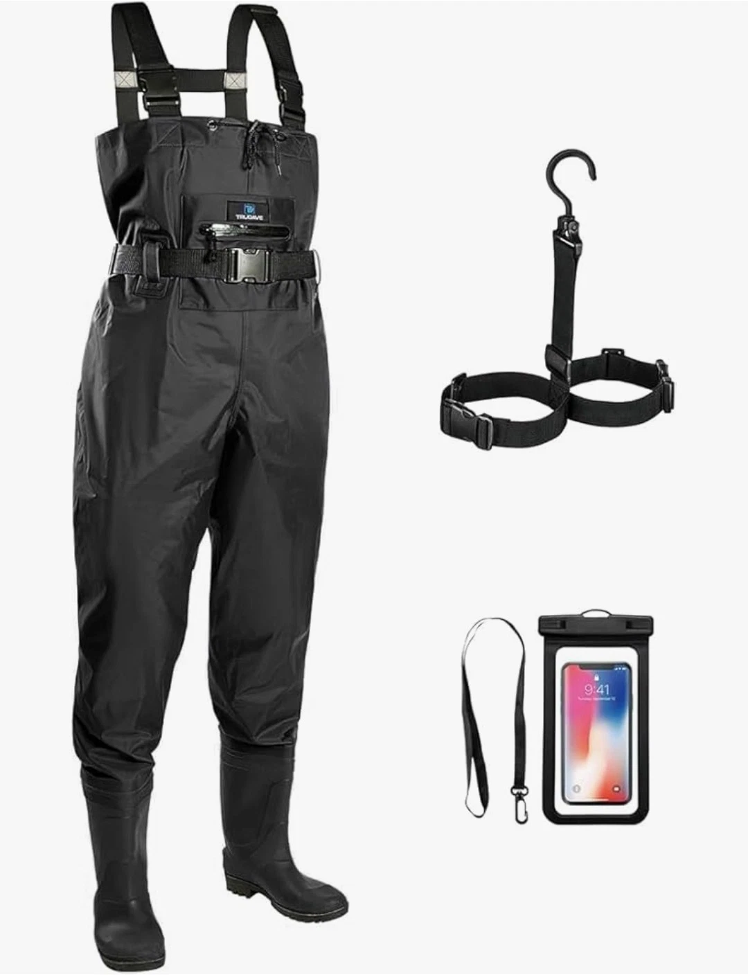 Trudave Chest Waders Boots Waterproof Nylon PVC Fishing Hunting Men Women