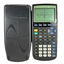Texas Instruments TI-83 Plus Graphing Calculator with Cover Black | Tested
