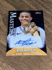 De’Aaron Fox 2024-25 Topps Finest Masters Auto Black Refractor /25 SSP