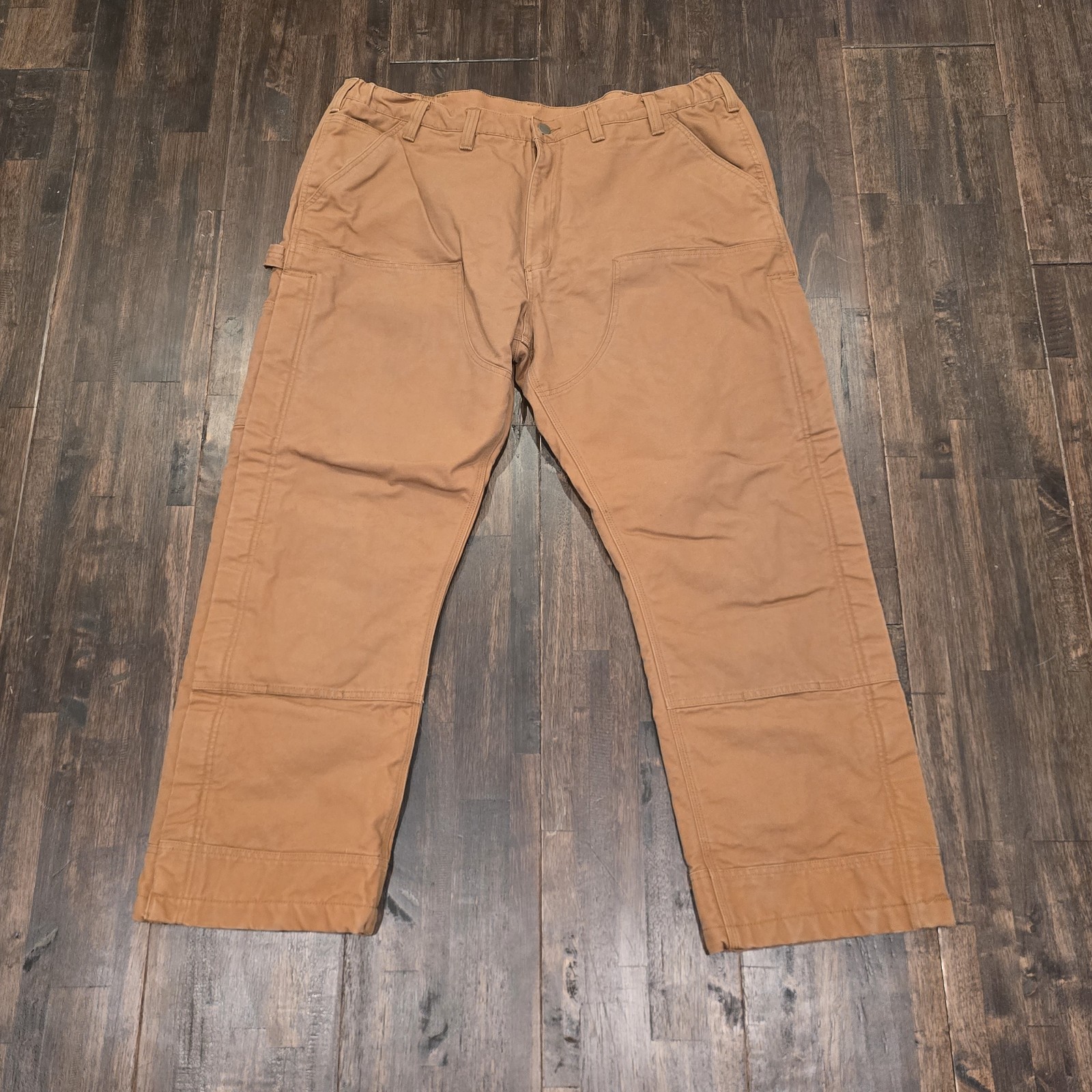 Carhartt Short Brown Insulated Double Knee Work Pants Size XL Short Thinsulate thumbnail 2