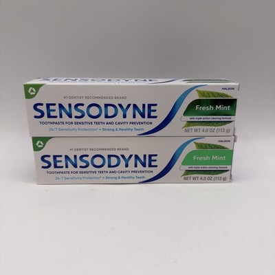 Sensodyne Toothpaste Fresh Mint 4oz 2 Pack