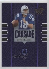 2005 Leaf Rookies & Stars Crusade Purple 184/250 Peyton Manning #C-19 HOF 0a6