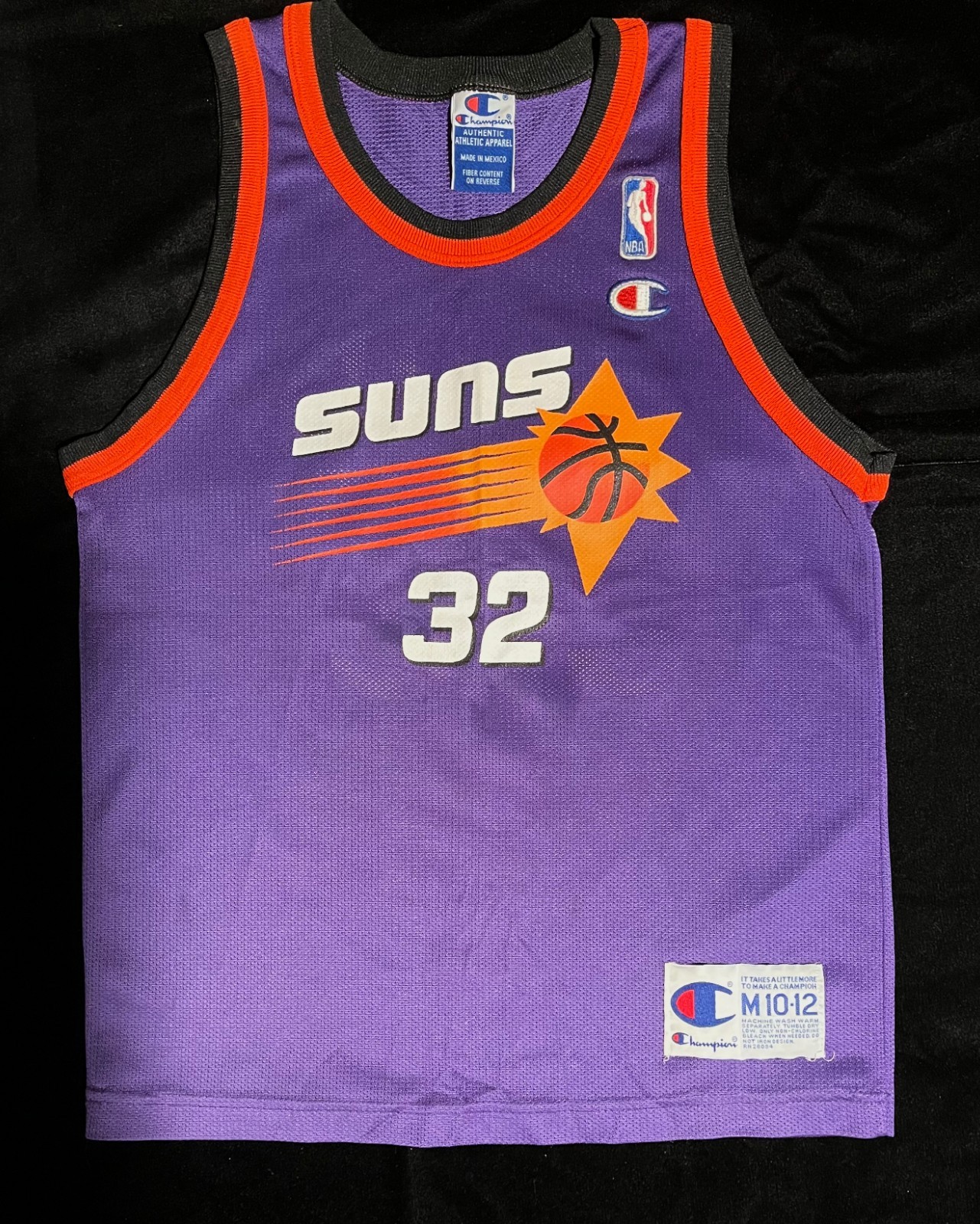 Vintage Champion NBA Phoenix Suns Jason Kidd Basketball Jersey Youth M 10-12