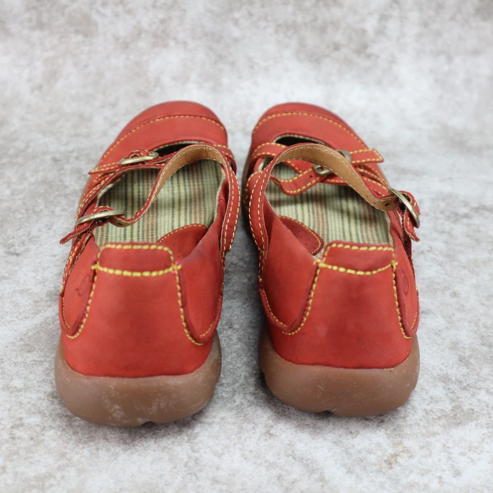 Born Mary Jane Casual Comfort Shoes Dark Red Leather Womens Size 8 - Image 3 of 4