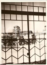 1935 MILANO FIERA CAMPIONARIA Costruzione del padiglione dei Mobili CANTU' *Foto