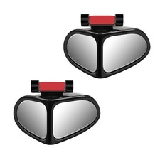 2 Pcs Car Blind Spot Mirror 360 Degrees Panoramic Adjustable Wide-angle 2 Pcs Car Blind Spot Mirror 360 Degrees Panoramic Adjustable Wide-angle