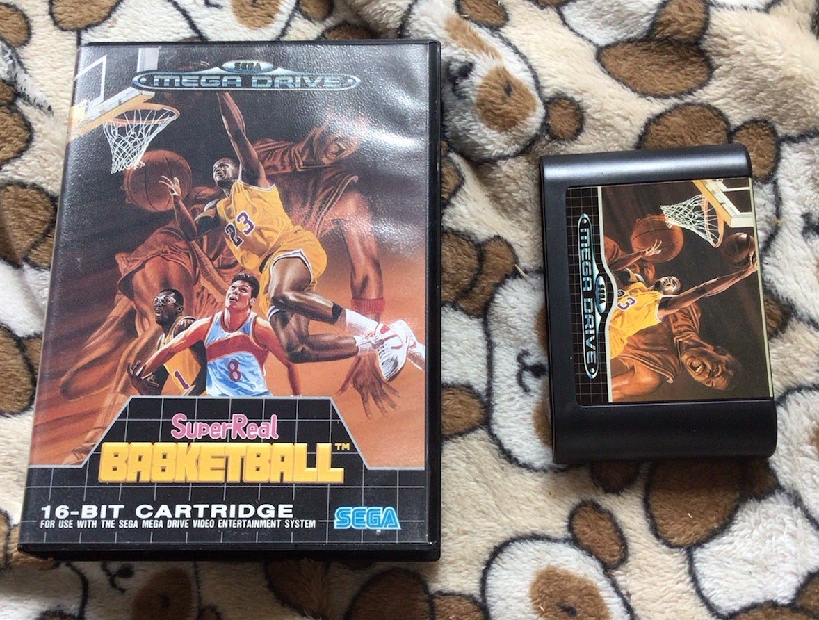 Super Real Basketball MegaDrive Pal. Boite Et Jeu