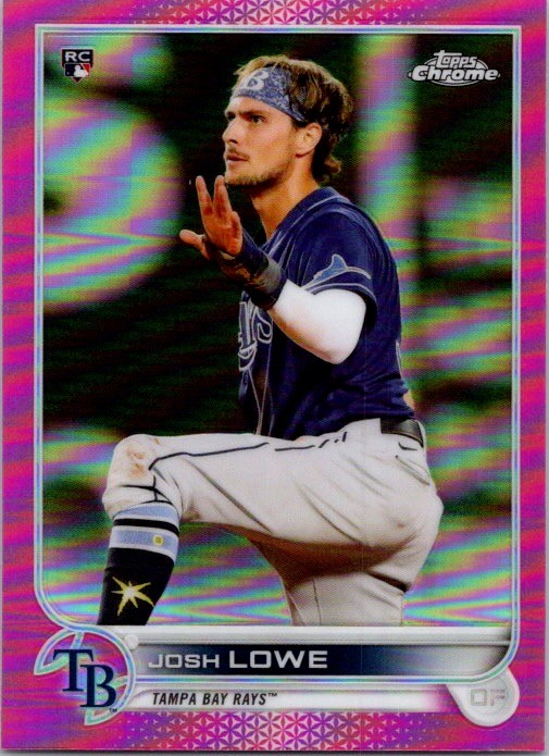 2022 Topps Chrome #83 Josh Lowe Pink Refractor