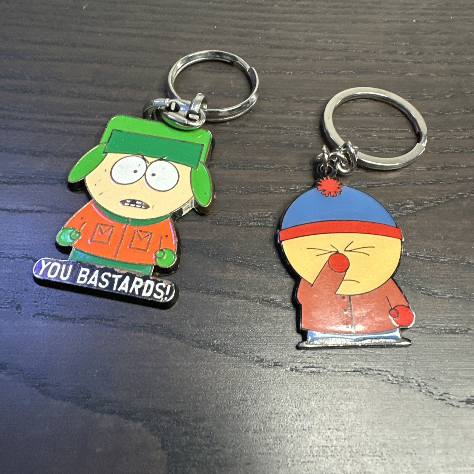 South Park Key Chain Lot Of 2 Keychains Kyle And Stan 2001 & 2021
