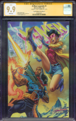 X Men Legends 1 CGC 9.9 SS J Scott Campbell Ed D Variant Bishop