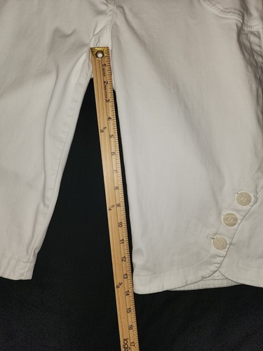 Guess Jeans Stretch weiß Denim Bermuda Button Zip Fly Shorts Damen Gr. 30 - Bild 14 von 16
